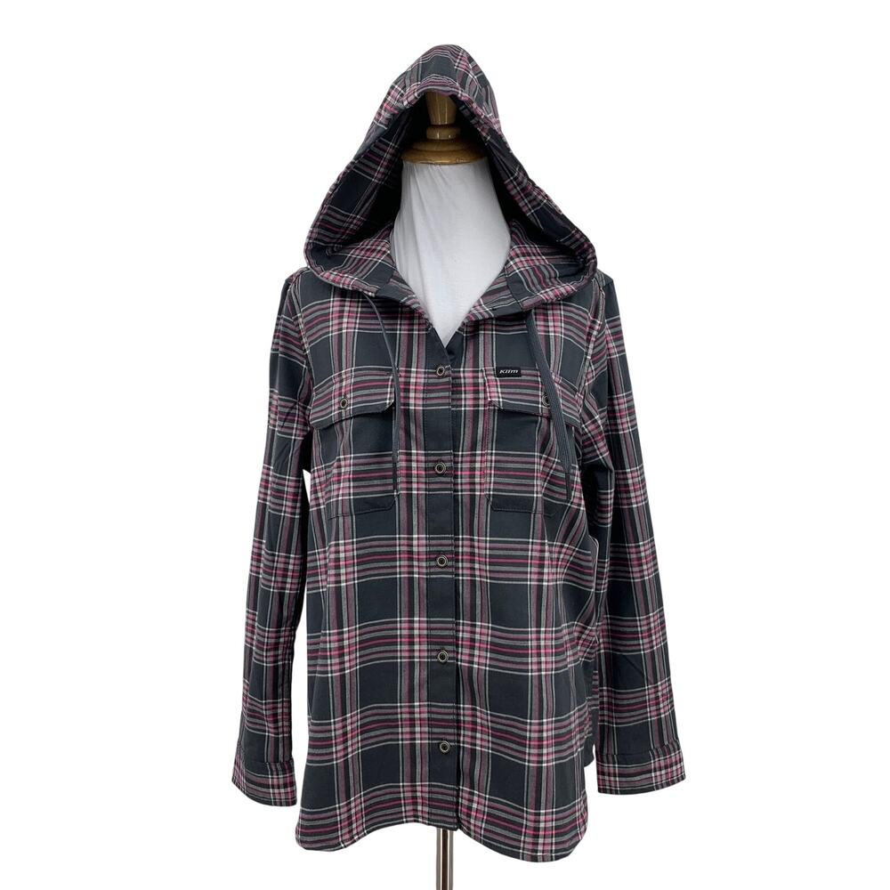 Klim Hoodie Womens M Medium Multi Ginny Mountain Midweight Stretch Flannel